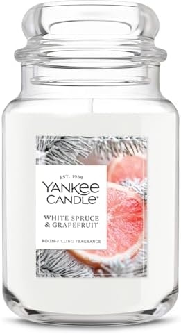 Yankee Candle White Spruce & Grapefruit Scented Candle, 22oz Large Jar by YankeeCandle
