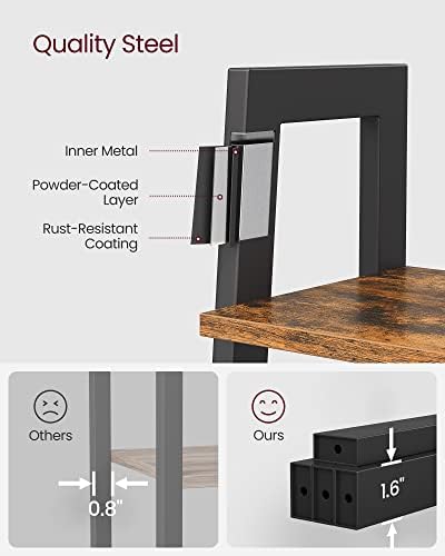 VASAGLE Ladder Shelf, Bookcase Book Shelf, Storage Shelves, 4-Tier, 22In - Image 5