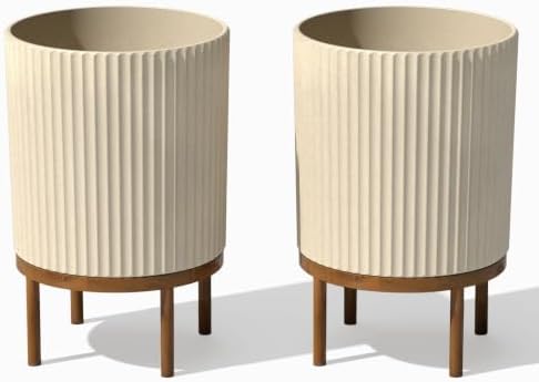 Veradek Demi Series Raised Planter - Round Planter with Stand by VeradekOutdoor