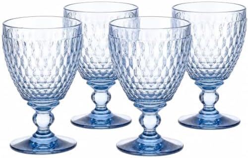 Villeroy & Boch Boston Water Goblet, Blue, Set of 4 by Unknown