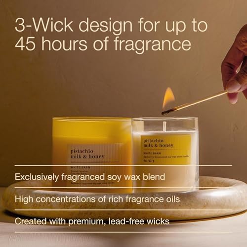 Bath & Body Works 3-Wick Candle, Pistachio Milk & Honey, 14.5 oz, 2 Pack - Image 4