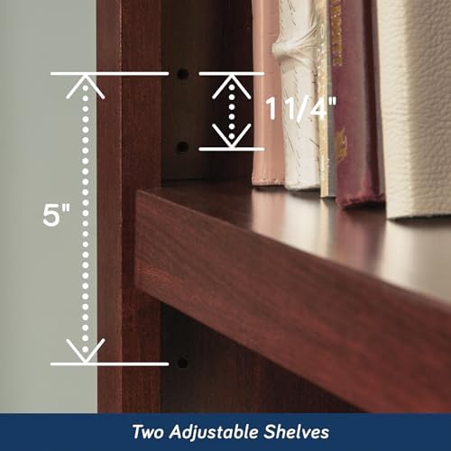 Sauder Miscellaneous Storage 3-Shelf Bookcase/ Book shelf, Select Cherry finish - Image 6
