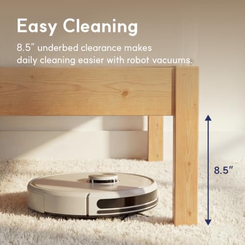 LIFEMENT Twin Bed Frame Classic Wood Platform, Noise Free, Under Bed Storage, No Box Spring Needed, Easy Assembly, Natural Natural - Image 2