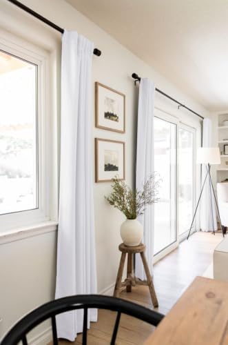 Bright White Total Blackout Curtains for Bedroom 102 Inch Long - Image 6