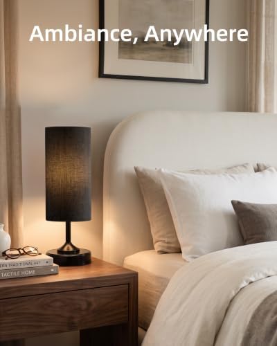 EZVALO Dimmable Cordless Table Lamp, Small Ambient Light with Timer - Image 4