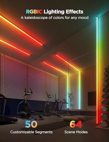 Govee RGBIC LED Strip Lights 16.4ft with Covers,Smart Control, APP, WiFi - Image 5