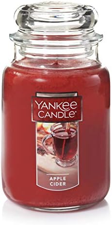 Yankee Candle Apple Cider Scented, Classic 22oz Large Jar Single Wick Candle, Over 110 Hours of Burn Time by YankeeCandle