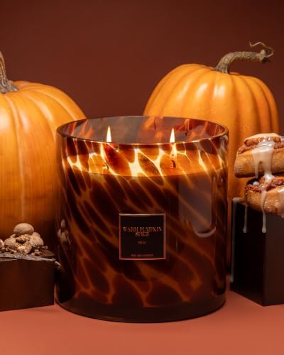 | Huge 10lb Luxury Candle, 150oz, 500 Hours | Warm Pumpkin Spice | Pumpkin, Cinnamon, Buttercream | Natural Coconut-Soy Wax | by Big Ass Luxuries | As Seen On Shark Tank - Image 5