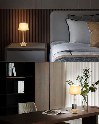 UMEXUS 2 Pack Small Cordless Rechargeable Table Lamp, Battery Operated Lamp - Image 3