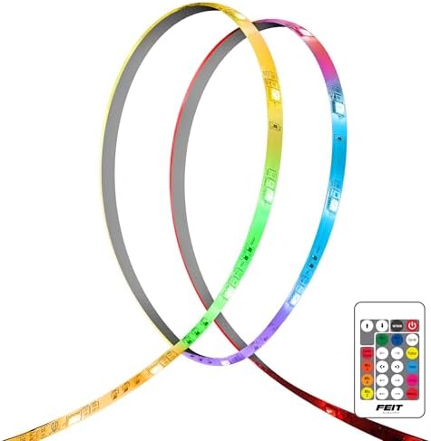 Feit Electric LED Tape Lights RGB Tunable White, Cuttable, Linkable - 20FT - Image 2