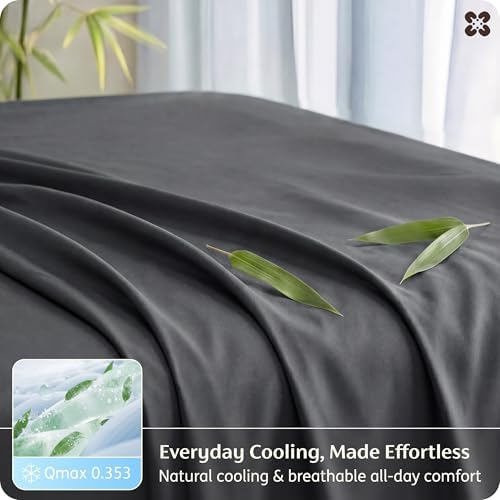 Bedsure PureWoven 100% Rayon Derived from Bamboo, Full Size Sheets, 4 PCS - Image 4