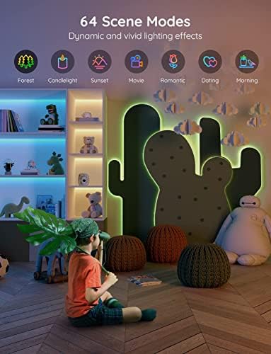 Govee Smart RGB LED Strip Lights 65.6ft, Work with Alexa Google Assistant - Image 5