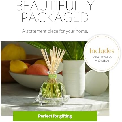 AGRARIA AirEssence Flower and Reed Diffuser Set, Handmade Sola Flower Botanical Home Fragrance Set, Scented Oil Reed Diffuser Gift for All Occasions - Image 2