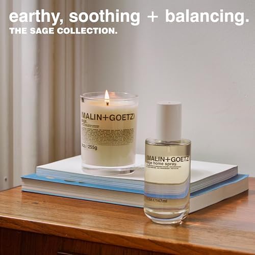 MALIN+GOETZ 9oz Scented Candle | Hand-Poured Soy Wax with Unique Fragrance Blends | Clean-Burning, Vegan & Cruelty-Free | Bergamot, Sage, Otto, Tomato, Strawberry, Cannabis, Dark Rum & Leather - Image 3