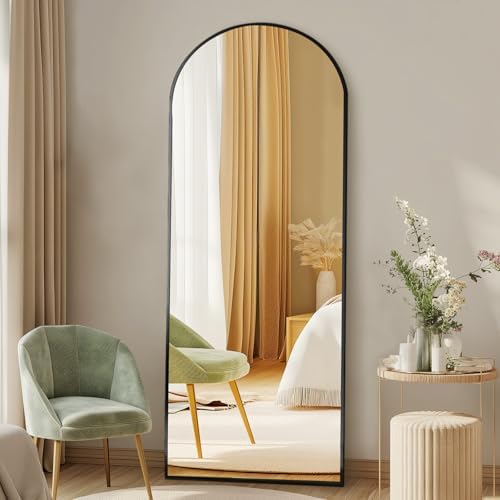 DUMOS 56"x15" Arched Full Length Mirror with Stand, Full Body Floor Mirror by DumosLifestyle