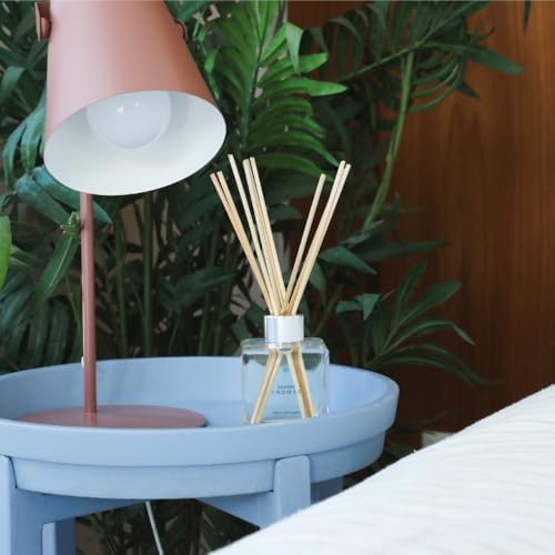 Doctor Aromas Premium Reed Diffuser Diffuser Glass Jar Set Elegant Scent for Home, Room or Bathroom and Fresh Air Scent Lasting Home Fragrance Over 90 Days (Pack of 1, Verde) - Image 4