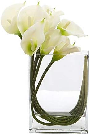 WGV Tall Rectangle Block Vase Bulk, Width 6", Length 2", Height 12", Clear Glass Floral Container Wedding Party Event Home Office Decor, 6 Pieces - Image 4