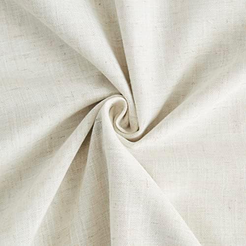 Vision Home Natural Pinch Pleated Full Blackout Curtains Linen Blended Room Darkening Window Curtains 112 inch for Living Room Bedroom Thermal Insulated Pinch Pleat Drapes with Hooks 60" Wx112 Lx1 - Image 5