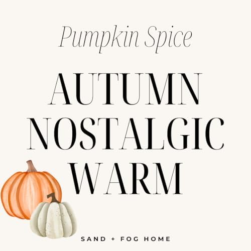 Sand + Fog Scented Candle - Pumpkin Spice – Additional Scents and Sizes – 100% Cotton Lead-Free Wick - Luxury Air Freshening Jar Candles - Perfect Home Decor – 12oz - Image 5