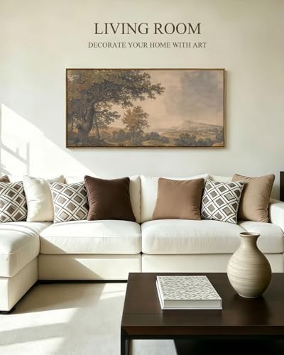 InSimSea Extra Large Framed Vintage Wall Art,Tree Mountain Prints,24x48inch - Image 4