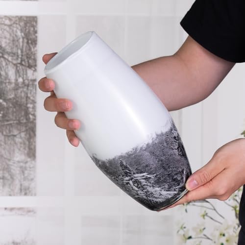 KAMMAK Glass Vase,Colored Hand Blown Decorative Vase - Image 6