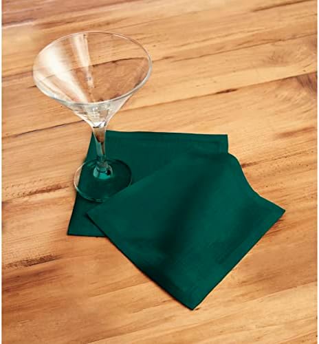 Solino Home 100% Linen Cocktail Napkins Rainforest, 6 x 6 in, Set of 12 - Image 3