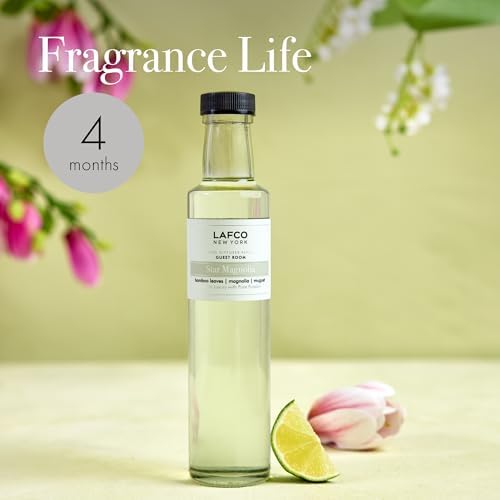 LAFCO New York Reed Diffuser Refill, Star Magnolia - 8.4 oz - Up to 4-Month Fragrance Life - Includes Natural Wood Reeds - Free of Dyes & Propellants - Made in the USA - Image 4