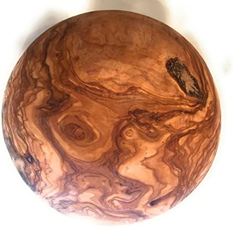 12" Artisan Olive Wood Serving Bowl/Centerpiece Rare Decorative Wooden Bowl for Fruit, Salad, Snacks, Chips. Popcorn. In Small 6", Med 7", Lg 8", XL 11", XXL 12". (XXL 12 inch) - Image 6