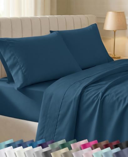 California Design Den Soft 100% Cotton Sateen Full Sized Sheets Set by CaliforniaDesignDen