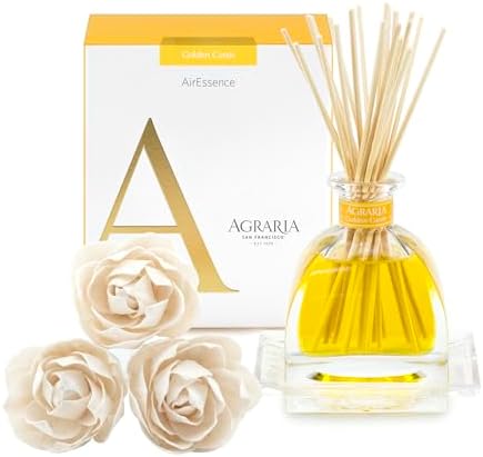AGRARIA AirEssence Flower and Reed Diffuser Set, Handmade Sola Flower Botanical Home Fragrance Set, Scented Oil Reed Diffuser Gift for All Occasions by Unknown