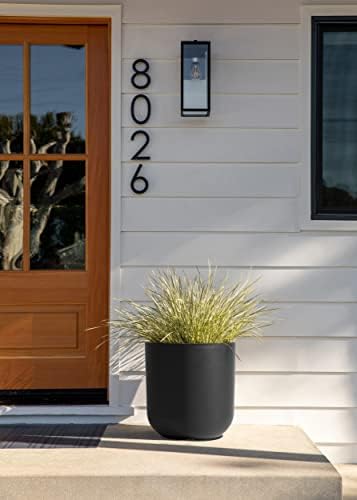 Veradek Round Black Plastic Planter Pots for Indoor/Outdoor Garden Use, with Drainage Holes, Suitable for Small to Large Succulent Plants, Flowers, Modern Interior Plants - Image 5