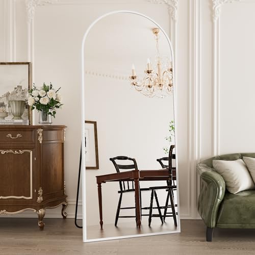 Rowjut Large 71"x30" Arched Full Length Mirror White Floor &Standing for Bedroom &Living Room & Wall Mounted Mirror Full Body Mirrors Hanging or Leaning. - Image 2