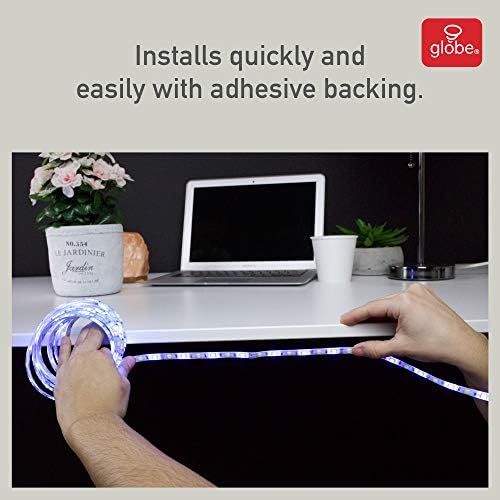 Globe Electric 50053 Collection Smart Strip Light, 16.4 ft, Multi-Color, 300 Lumens - Image 3