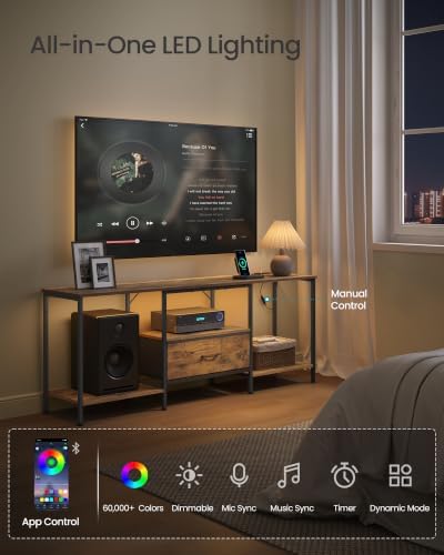 SONGMICS TV Stand for TVs Up to 70 Inches - Image 3