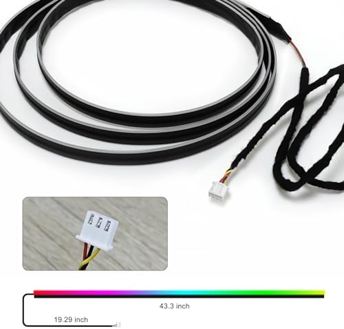 Dreamcolor Acrylic Interior Car LED Strip Light 43-inch, which fit for dreamcolor Main Controller Connects and sub-Controller kit (not Including), Not Applicable dreamcolor 1 Lights - Image 3