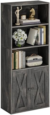IRONCK Industrial Bookshelves and Bookcases with Doors and Shelves by IRONCK