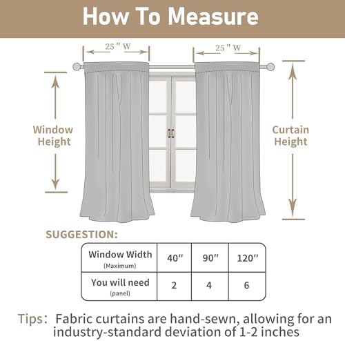 LAMIT Taupe Linen Curtains 30 Inch Length for Small Windows, 25 x 30 Inch - Image 7