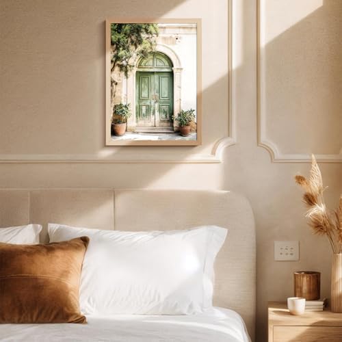 skysoon Mallorca Green Door Wall Art, Boho Mediterranean Architecture Print - Image 3