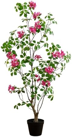 Nearly Natural 4 ft Artificial Dogwood Tree with Pot for Indoor Room Decor by NearlyNatural