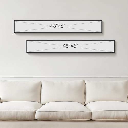 Framed Sage Green Abstract Long Narrow Wall Art Decor for Hallway, 2 Piece - Image 5