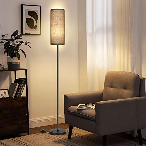 PARTPHONER Floor Lamp for Living Room, Modern Standing Lamps with Lampshade, Minimalist Tall Lamp with Foot Switch for Living Room, Bedroom, Kids Room, Office(Bulb Not Included) - Image 5