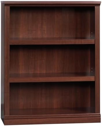 Sauder Miscellaneous Storage 3-Shelf Bookcase/ Book shelf, Select Cherry finish by SAUDER%C2%AE