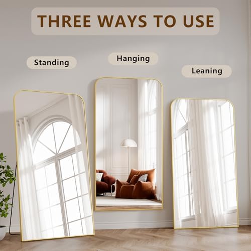 Koonmi Full Length Mirror, 76"x34" Mirror Full Length with Stand - Image 4