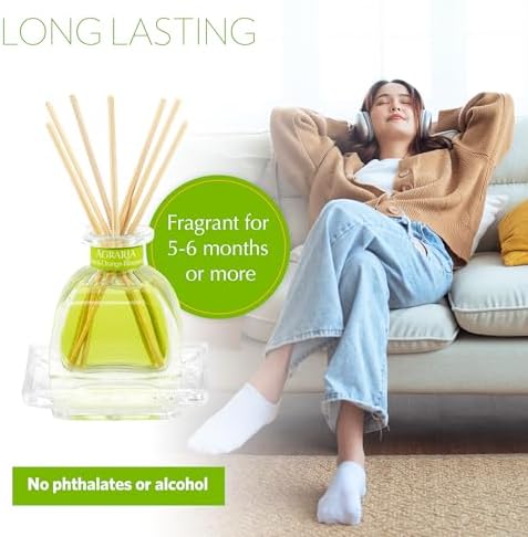 AGRARIA PetiteEssence Flower and Reed Diffuser Set, Hand Crafted Sola Flower Botanical Home Fragrance Set, Scented Oil Gift for All Occasions - Image 4