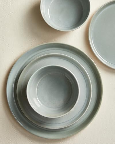 Pokini Ceramic Plates and Bowls Sets for 4, 12pcs Dinnerware Sets, Dish Set - Image 3