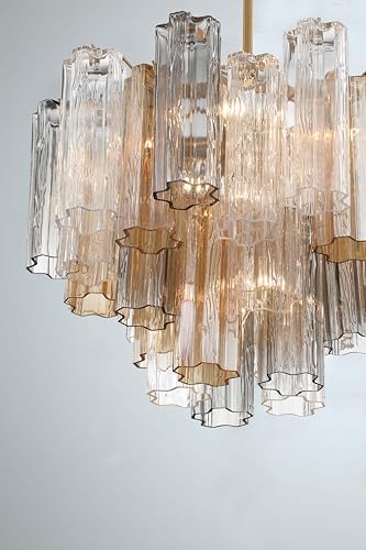 Crystorama Addis 6 Light Aged Brass Chandelier - Image 5