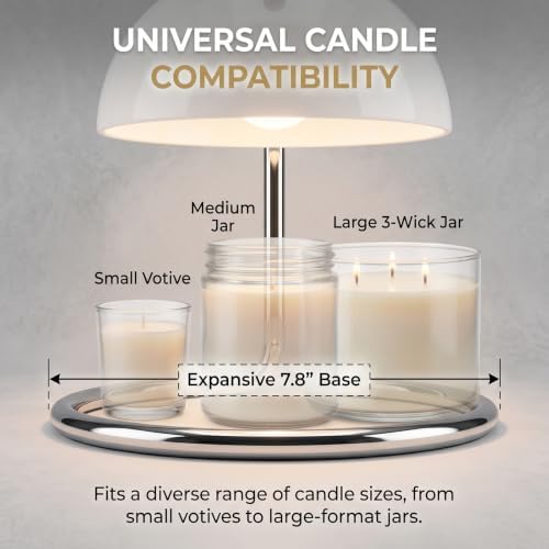Modern White Candle Warmer Lamp - Image 7