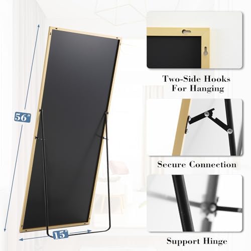DUMOS 15"x56" Full Length Floor Mirror, Full Body Mirror - Image 5