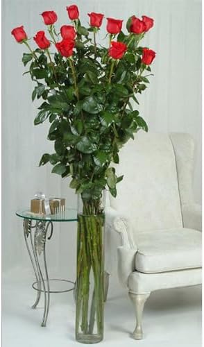 WGVI Quality Thick Weighted Tall Clear Cylinder Glass Vases, 4" W x 18" H, Flower Arrangement Floating Candle Holders Wedding Centerpieces Event Floral Container Display Decor, Bulk Wholesale, 12 Pcs - Image 5