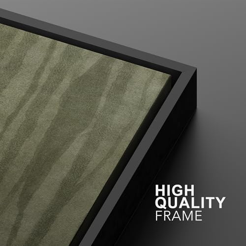 SIGNWIN Framed Wall Art Print Set Muted Green Abstract Forest Photography Modern Art Rustic Relax/Calm Multicolor for Living Room, Bedroom, Office - 16"" x24 x2 BLACK - Image 5